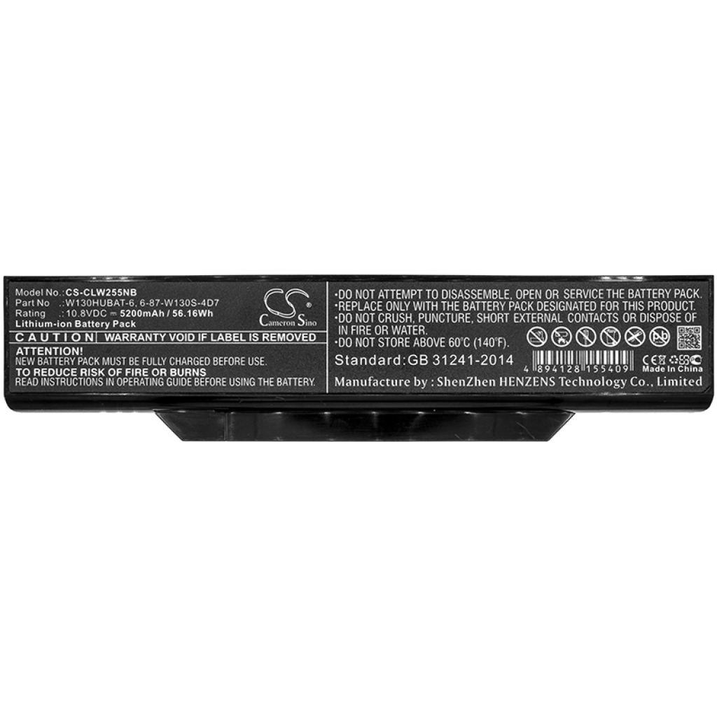 Batterie pour ordinateur portable CLEVO CS-CLW255NB