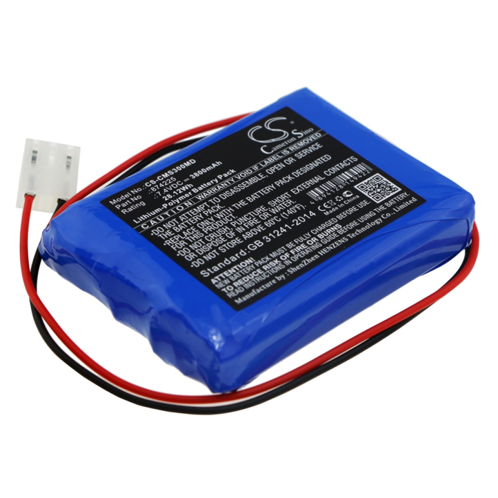 Remplacement de batterie compatible pour Contec 874225