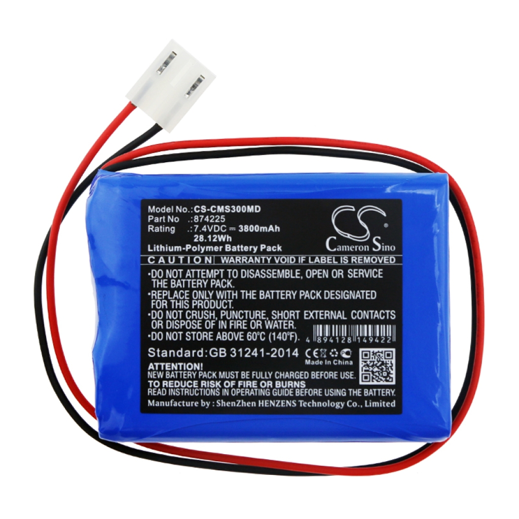 Compatible battery replacement for Contec 874225