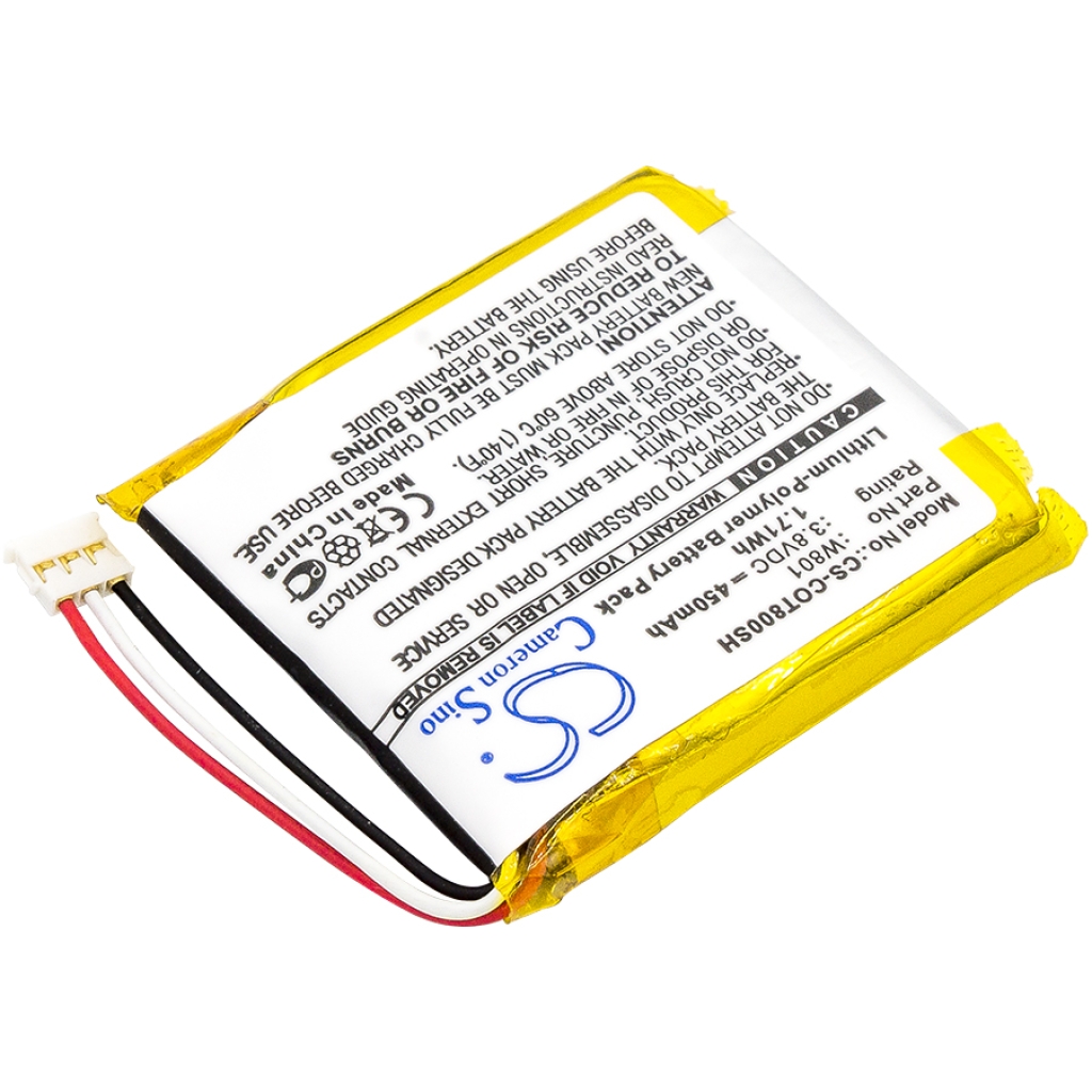 Compatible battery replacement for Codio W801