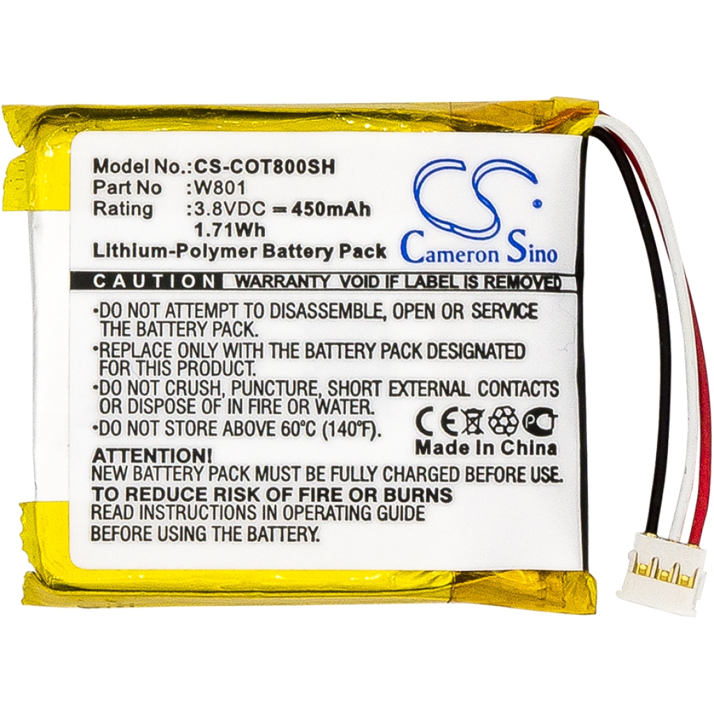 Batteries Smartwatch Battery CS-COT800SH