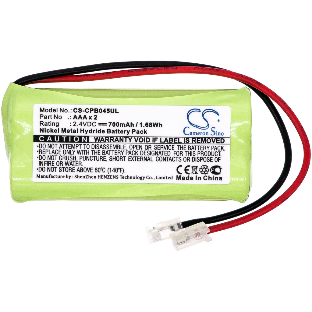 Compatible battery replacement for Universal AAA X 2