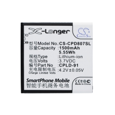 Remplacement de batterie compatible pour Coolpad CPLD-91