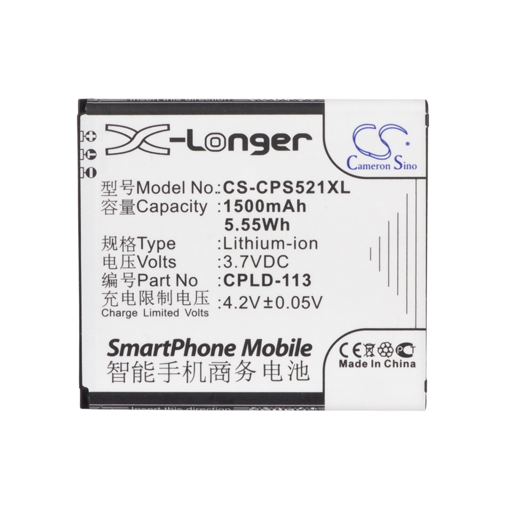 Batterie de téléphone portable Coolpad CS-CPS521XL