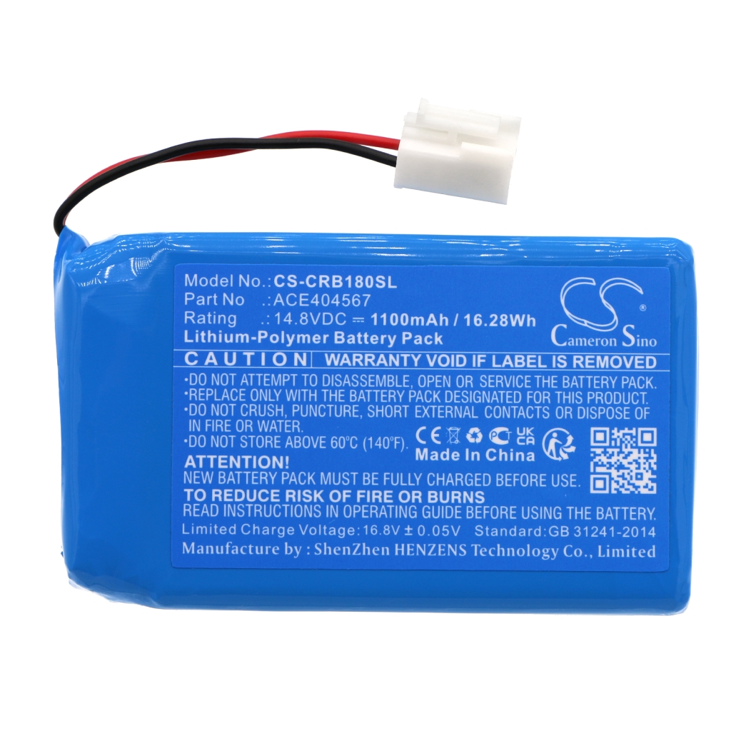 Compatible battery replacement for COBRA ACE404567