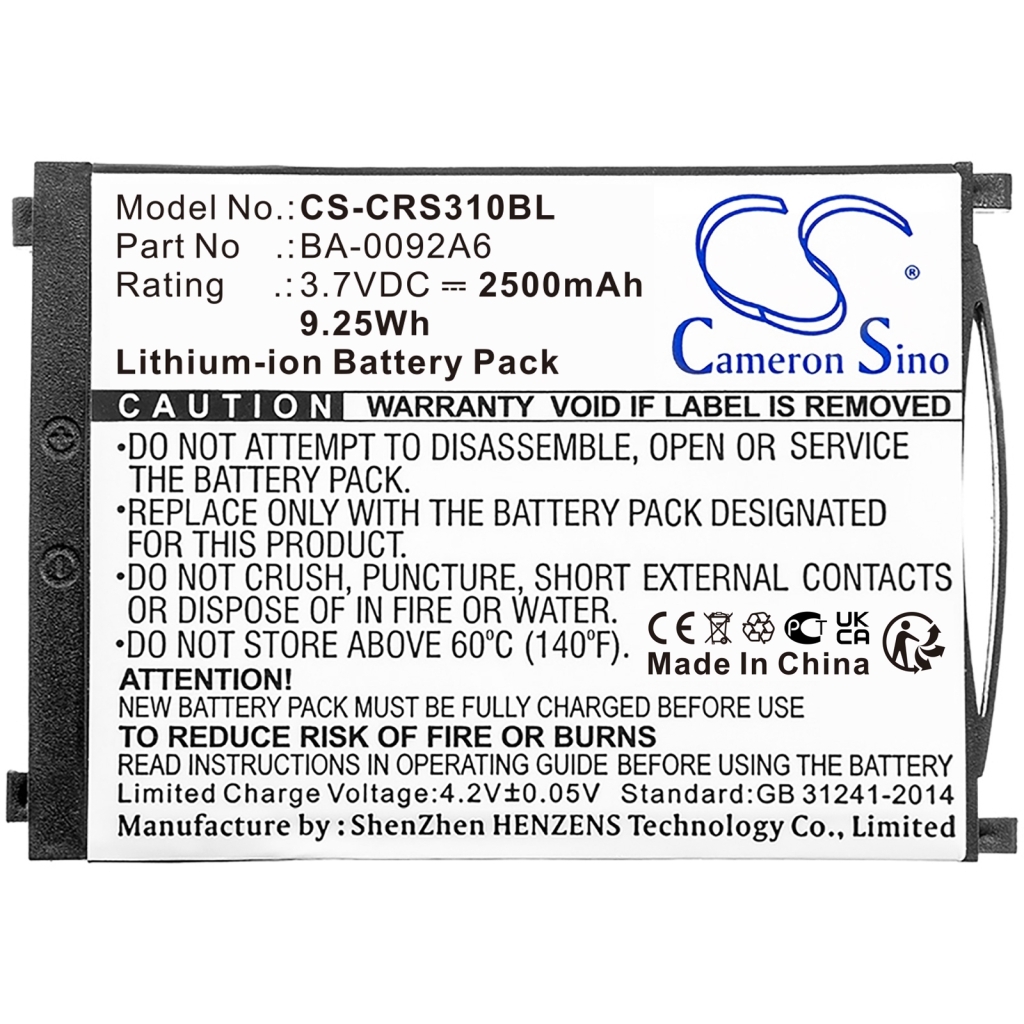 Battery Replaces BA-0093A0