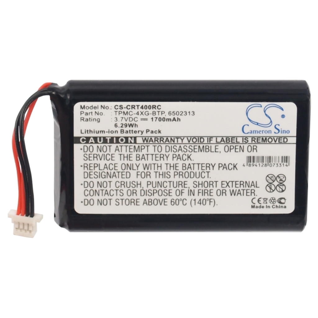 Batterie de la télécommande Crestron CS-CRT400RC