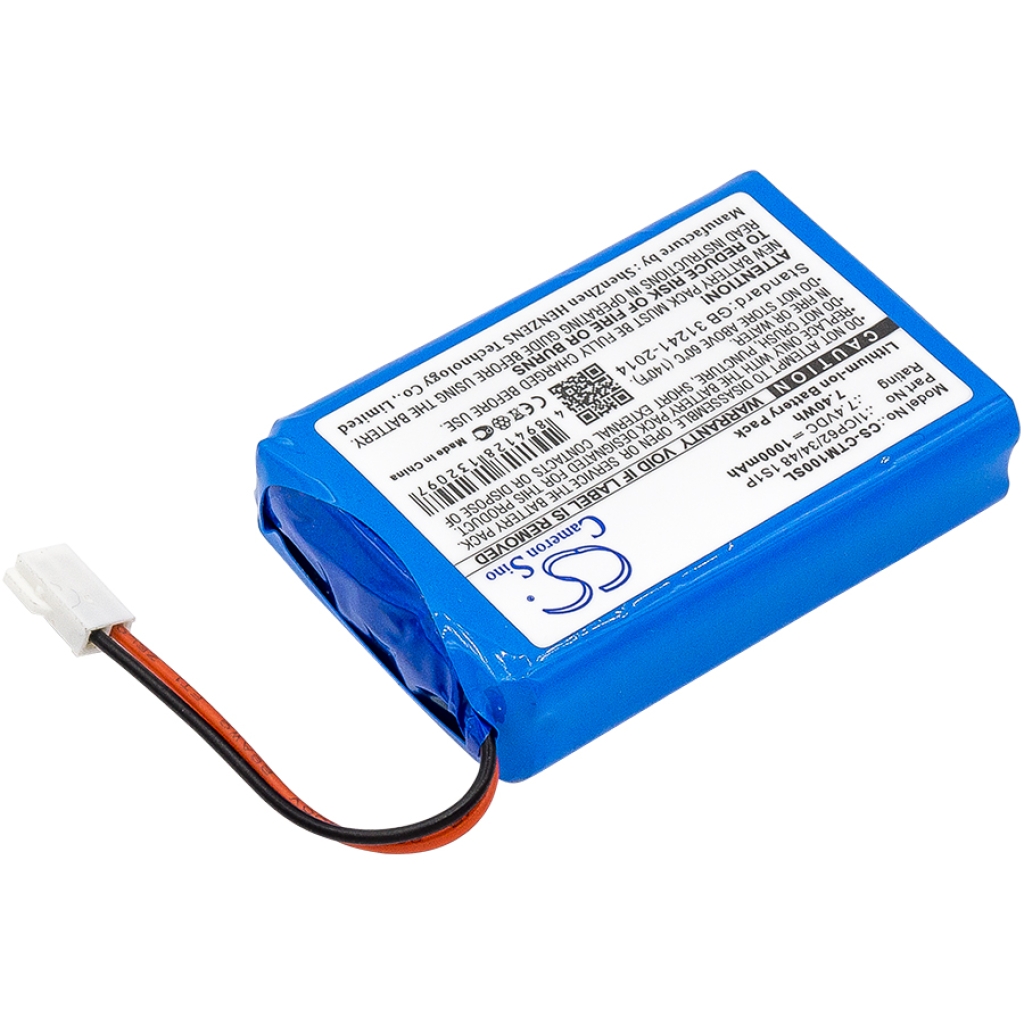 Compatible battery replacement for Ctms 1ICP62/34/48 1S1P