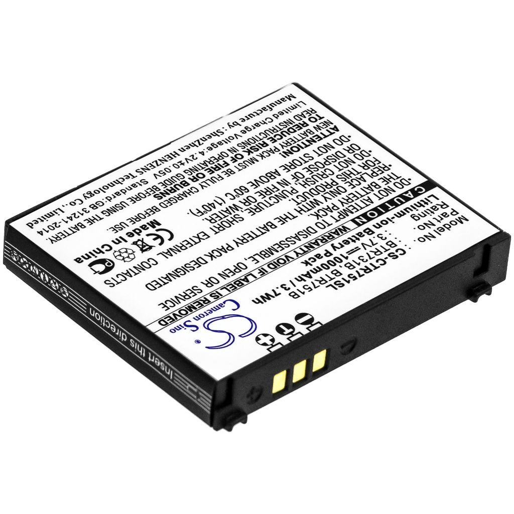 Battery Replaces BTR751B