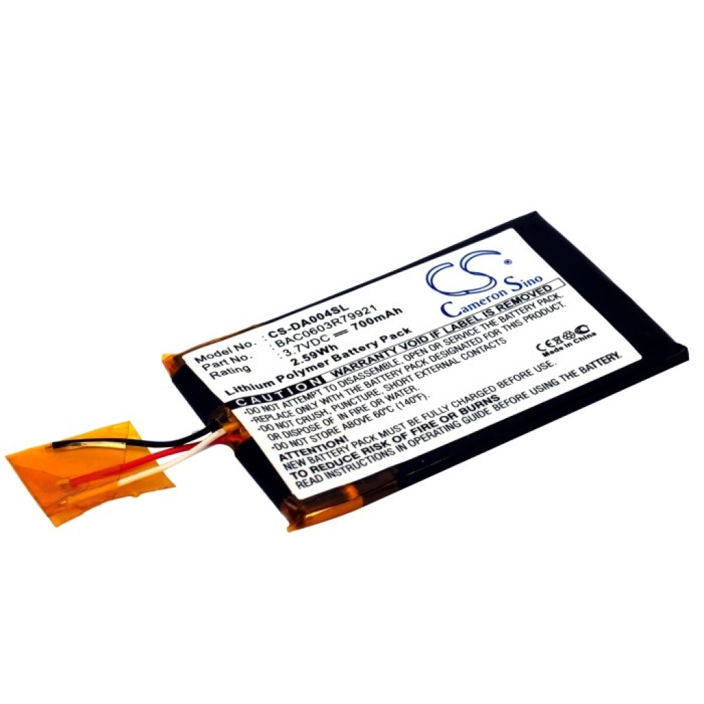 Compatible battery replacement for CREATIVE BAC0603R79921