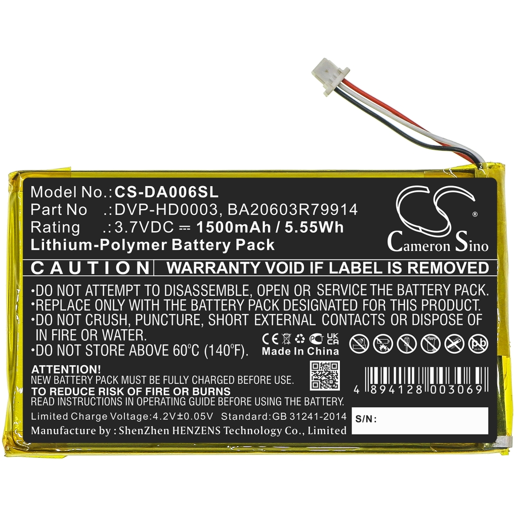 Battery Replaces BA20603R79914