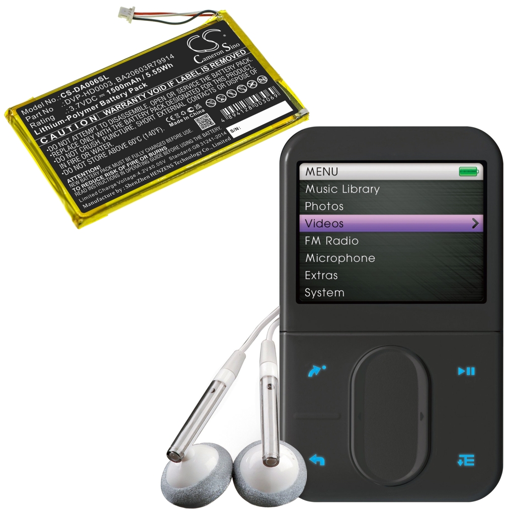 MP3, MP4, PMP Battery Creative CS-DA006SL