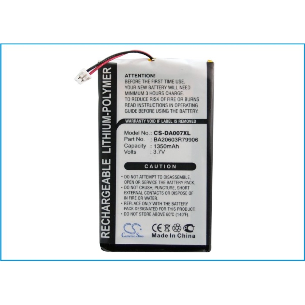 MP3, MP4, MP4, PMP Batterie Creative CS-DA007XL