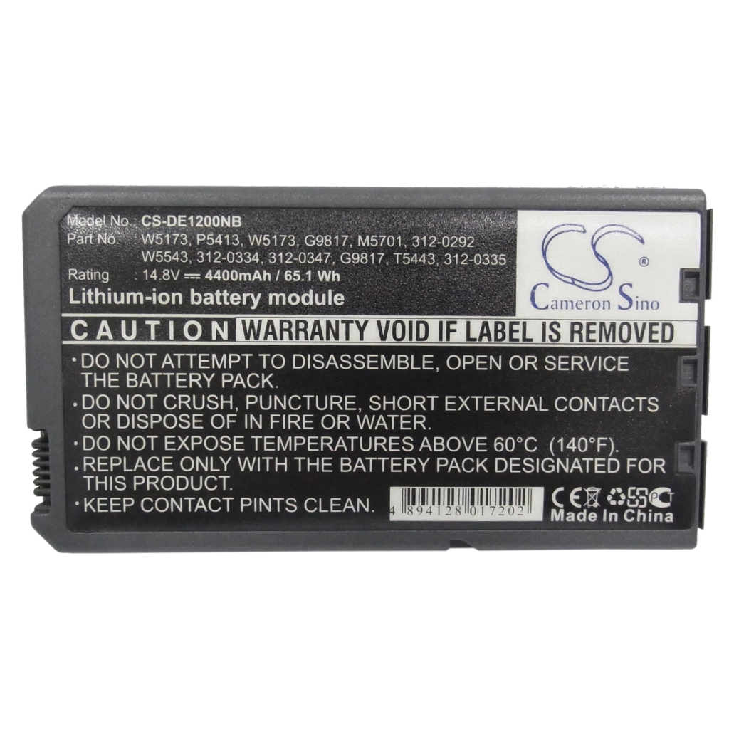 Batterie pour ordinateur portable DELL CS-DE1200NB