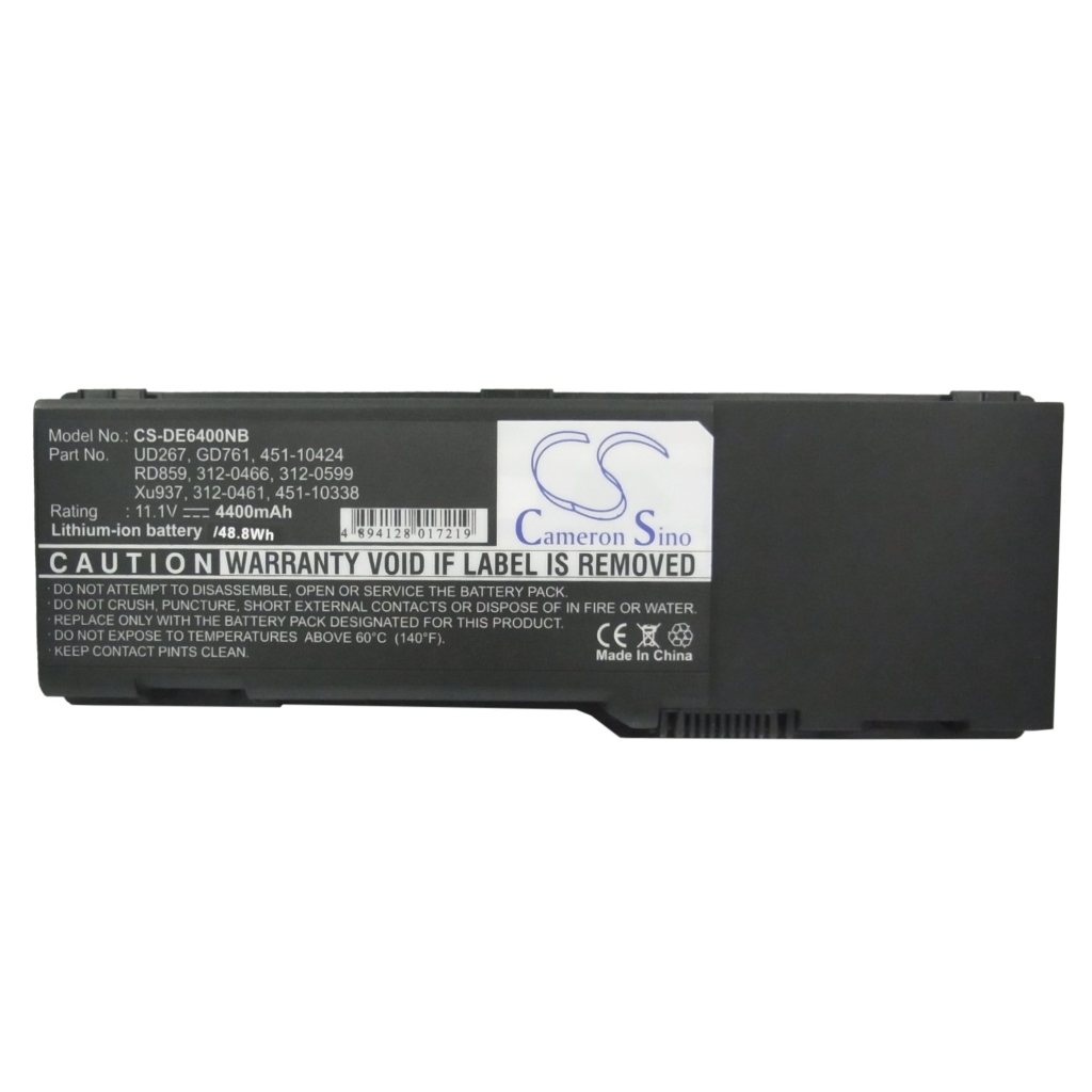 Batterie pour ordinateur portable DELL CS-DE6400NB