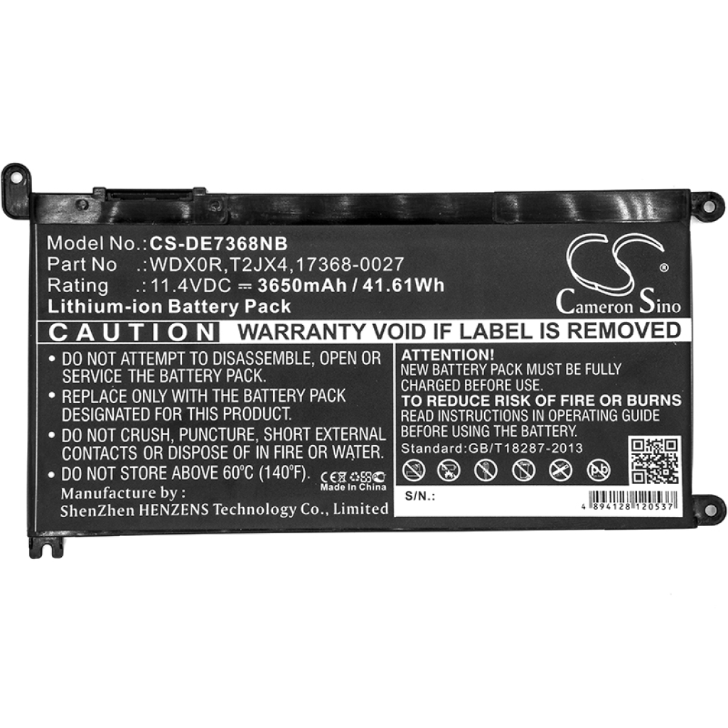 Notebook battery DELL CS-DE7368NB