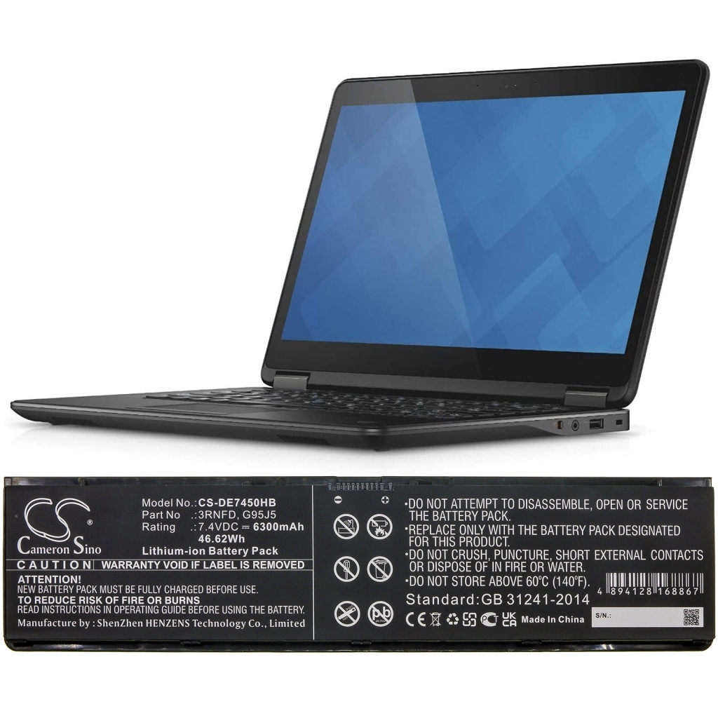 Batterie pour ordinateur portable DELL Latitude E7450