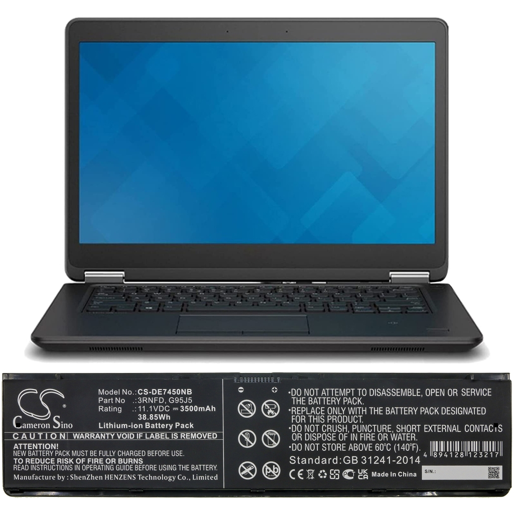 Batterie pour ordinateur portable DELL CS-DE7450NB