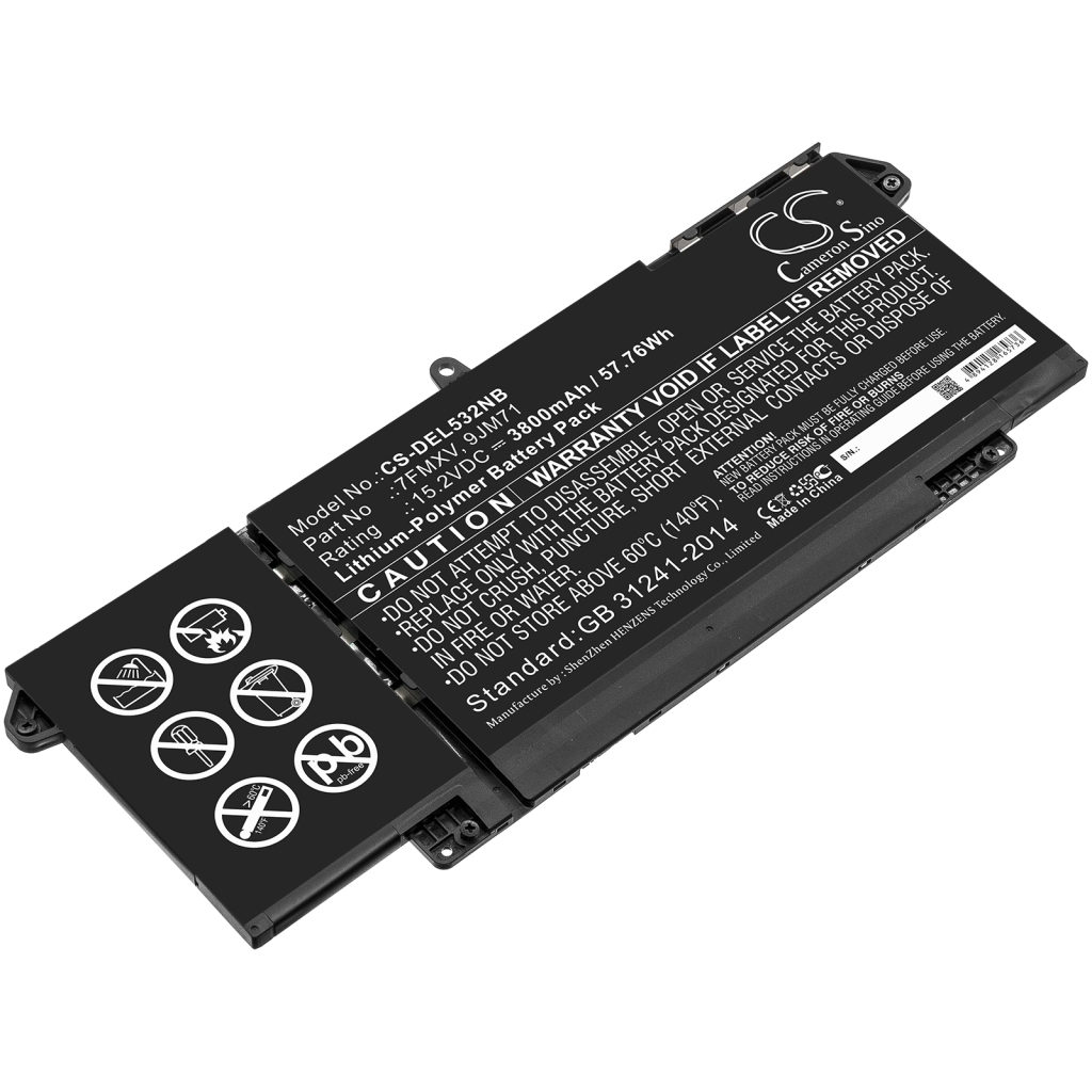 Notebook battery DELL CS-DEL532NB