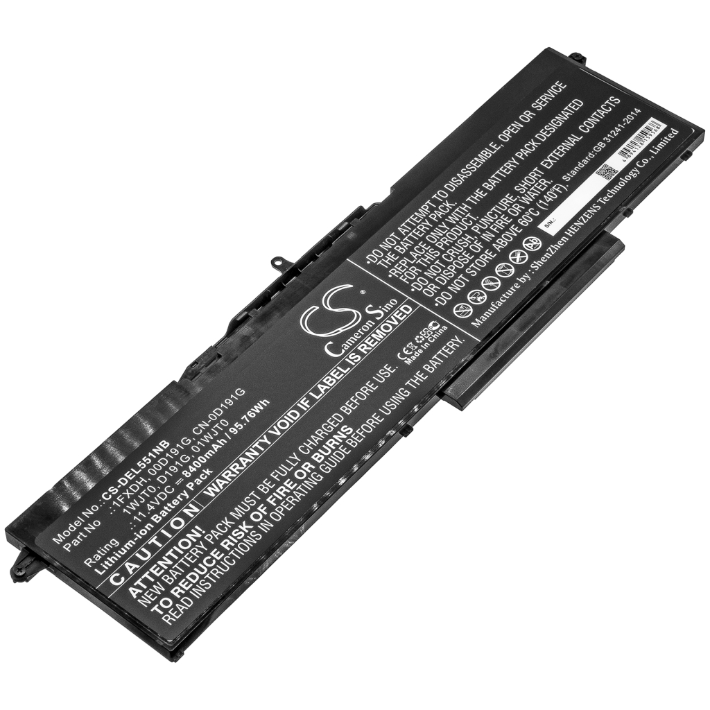 Batterie pour ordinateur portable DELL CS-DEL551NB