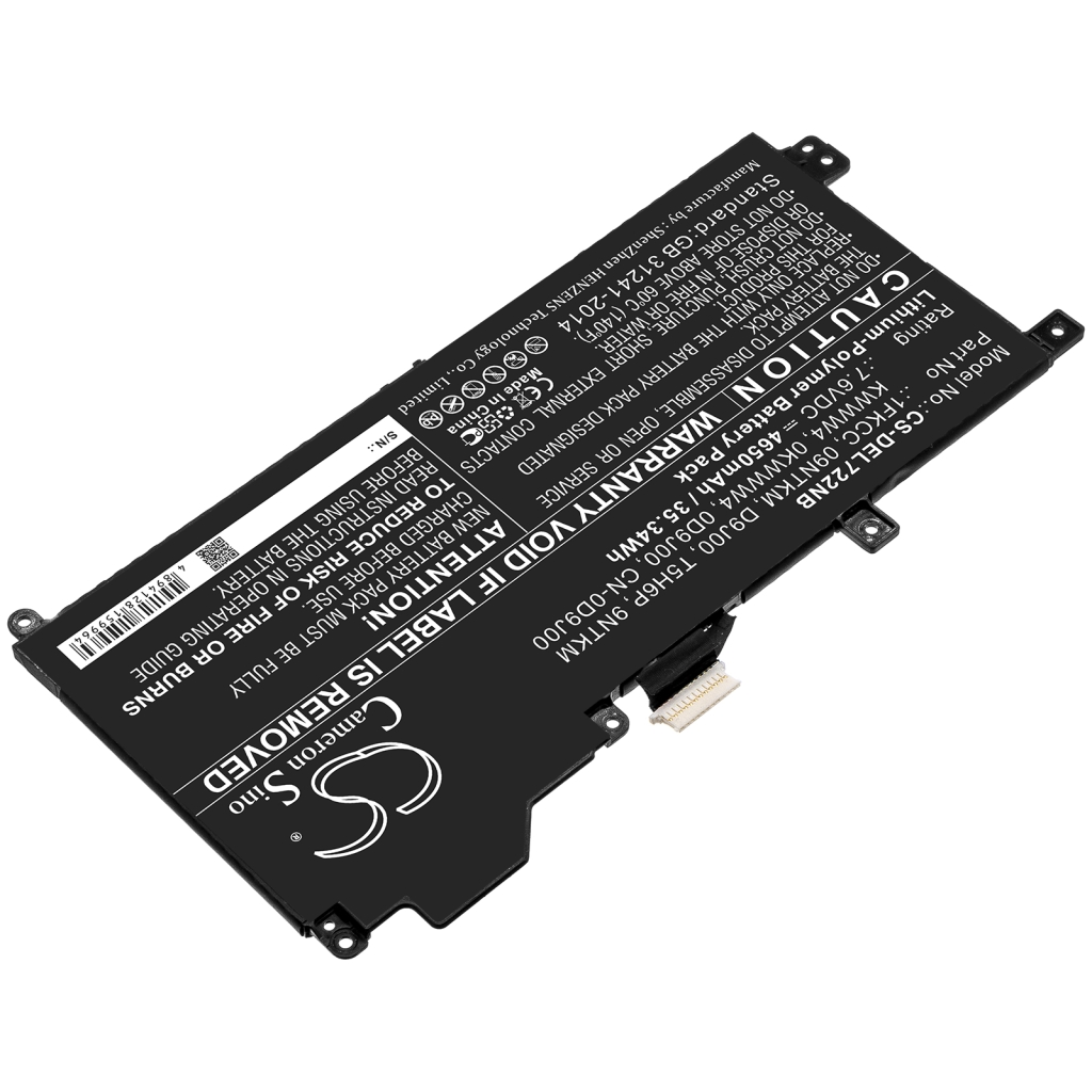 Batterie pour ordinateur portable DELL CS-DEL722NB