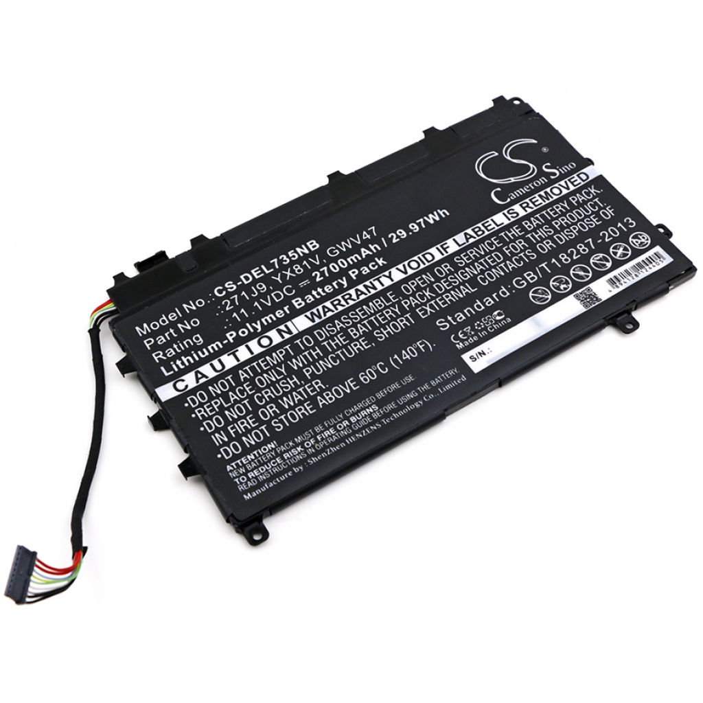 Batterie pour ordinateur portable DELL CS-DEL735NB