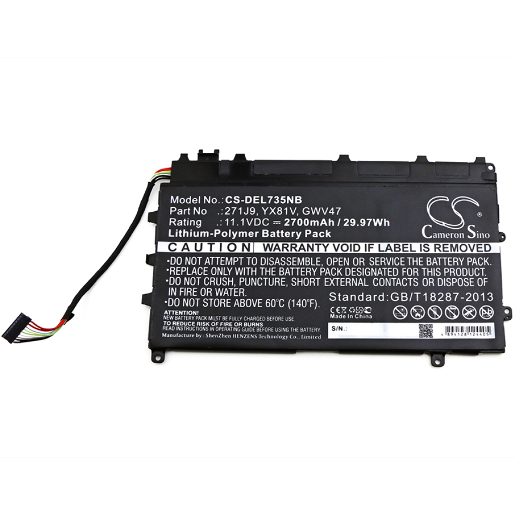 Batteries Remplace 0271J9