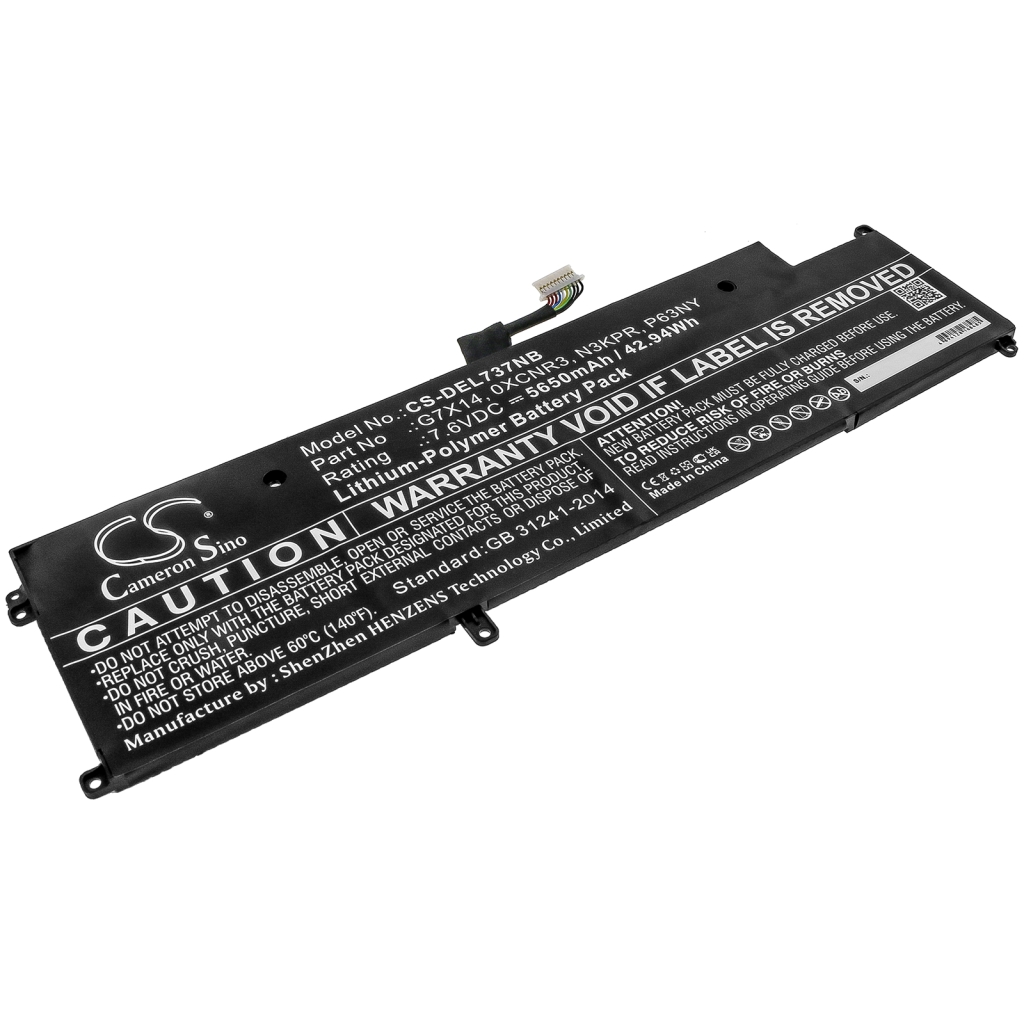 Batterie pour ordinateur portable DELL CS-DEL737NB