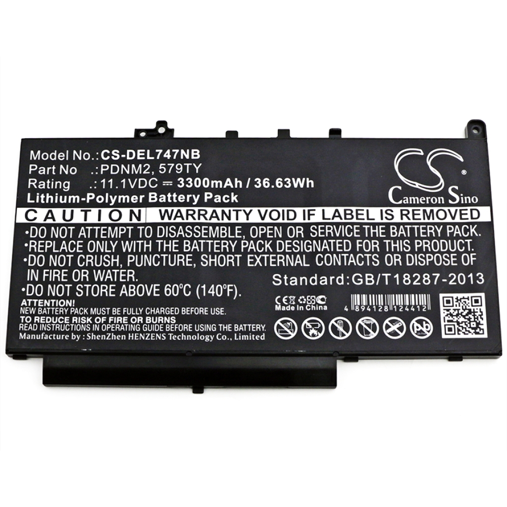 Batterie pour ordinateur portable DELL CS-DEL747NB