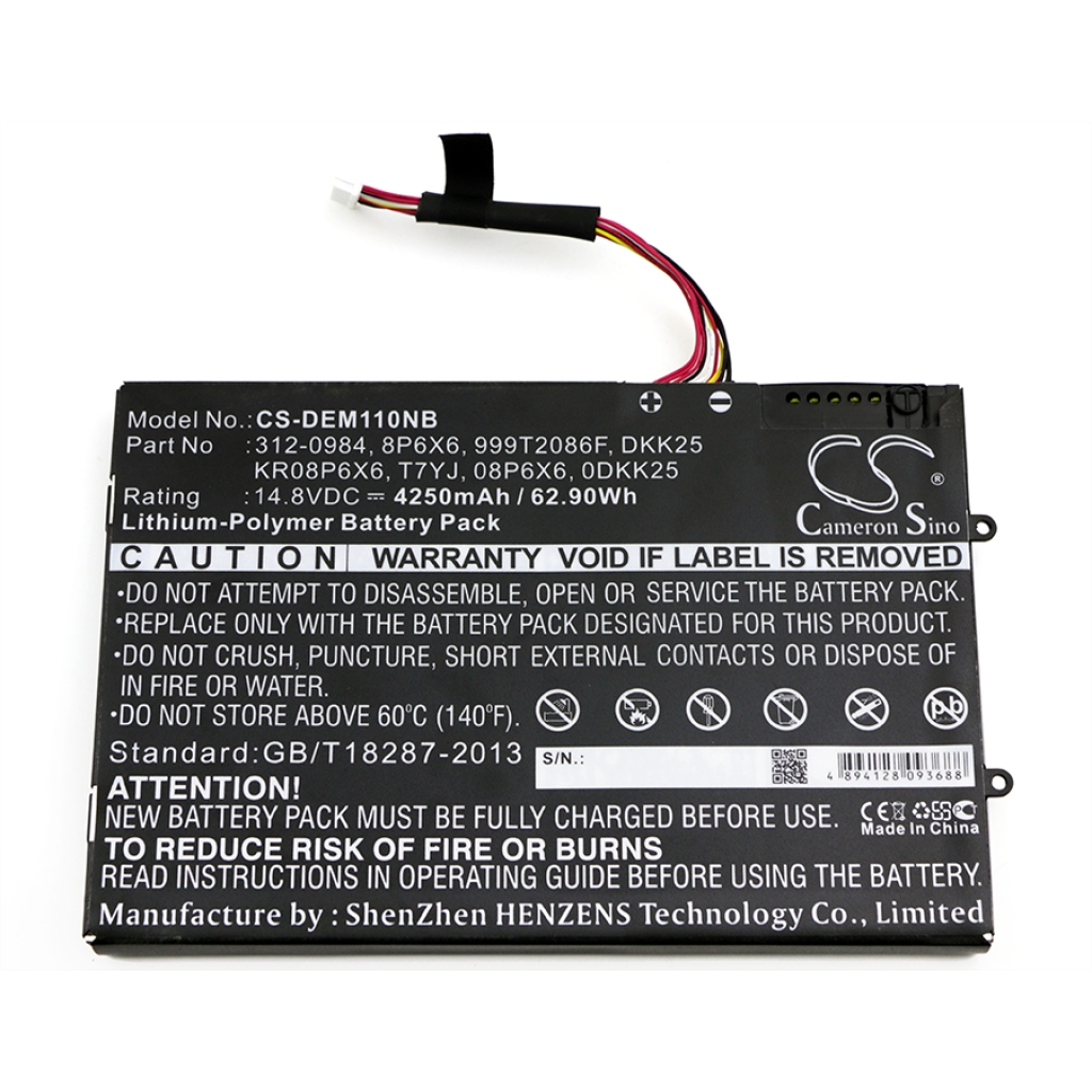 Batteries Remplace KR08P6X6