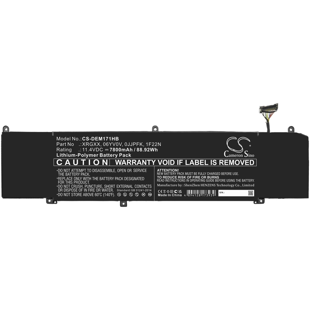 Batterie pour ordinateur portable DELL ALW17M-D4736B