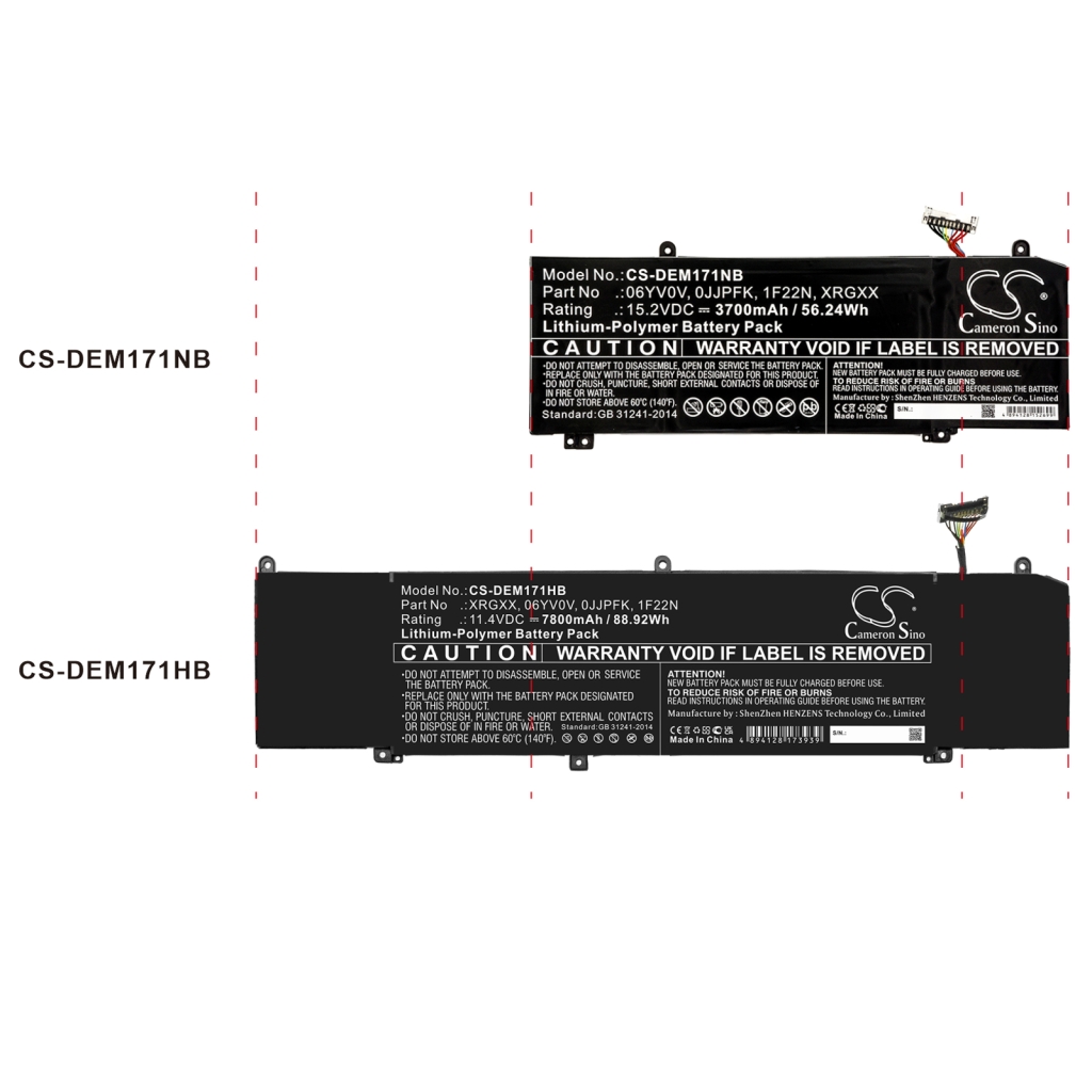 Batterie pour ordinateur portable DELL ALIENWARE ALW15M-R1735R