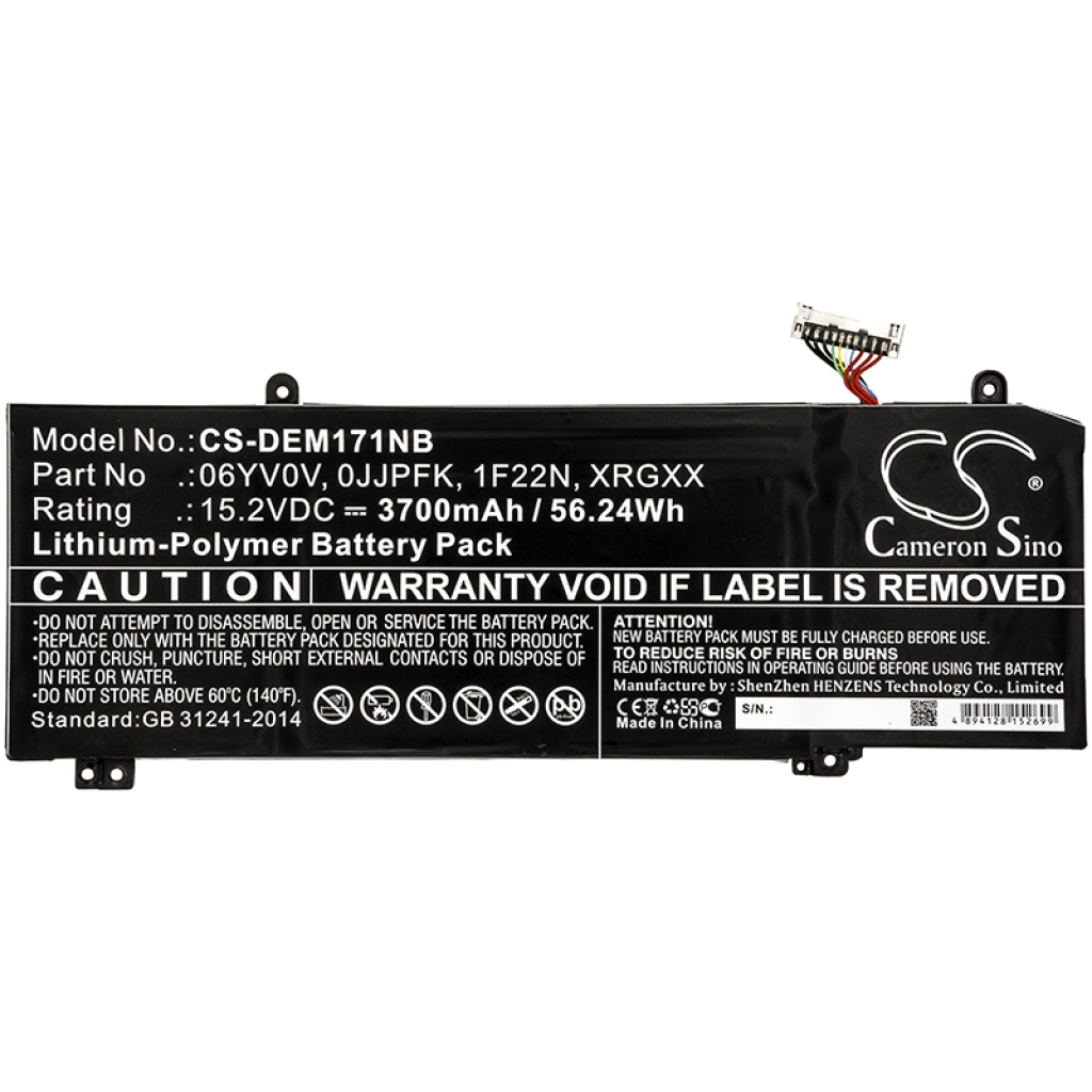 Batterie pour ordinateur portable DELL ALIENWARE ALW15M-R1725S