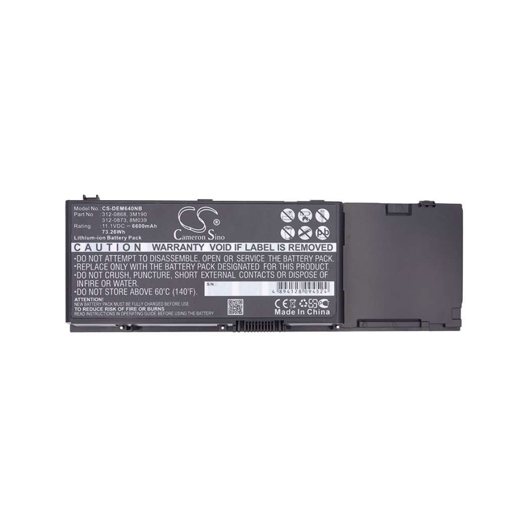 Batterie pour ordinateur portable DELL CS-DEM640NB