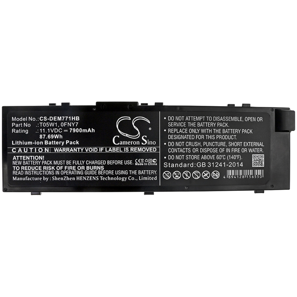 Batterie pour ordinateur portable DELL Precision 15 7000