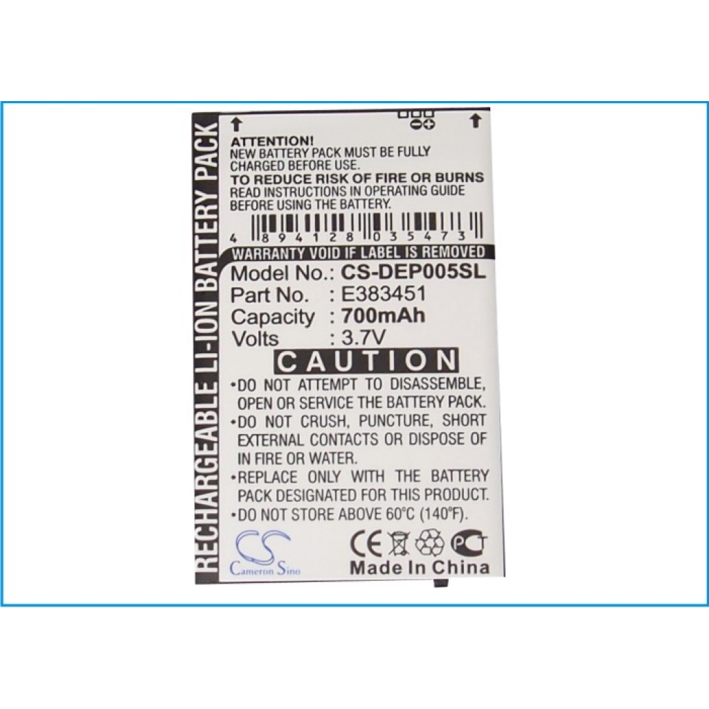 Mobile Phone Battery ITT CS-DEP005SL