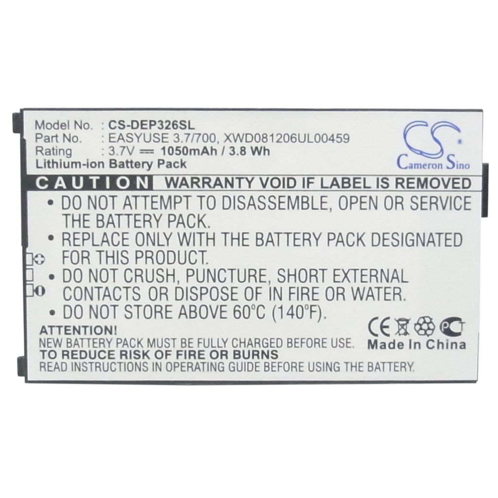 Batteries Remplace XWD081206UL00459