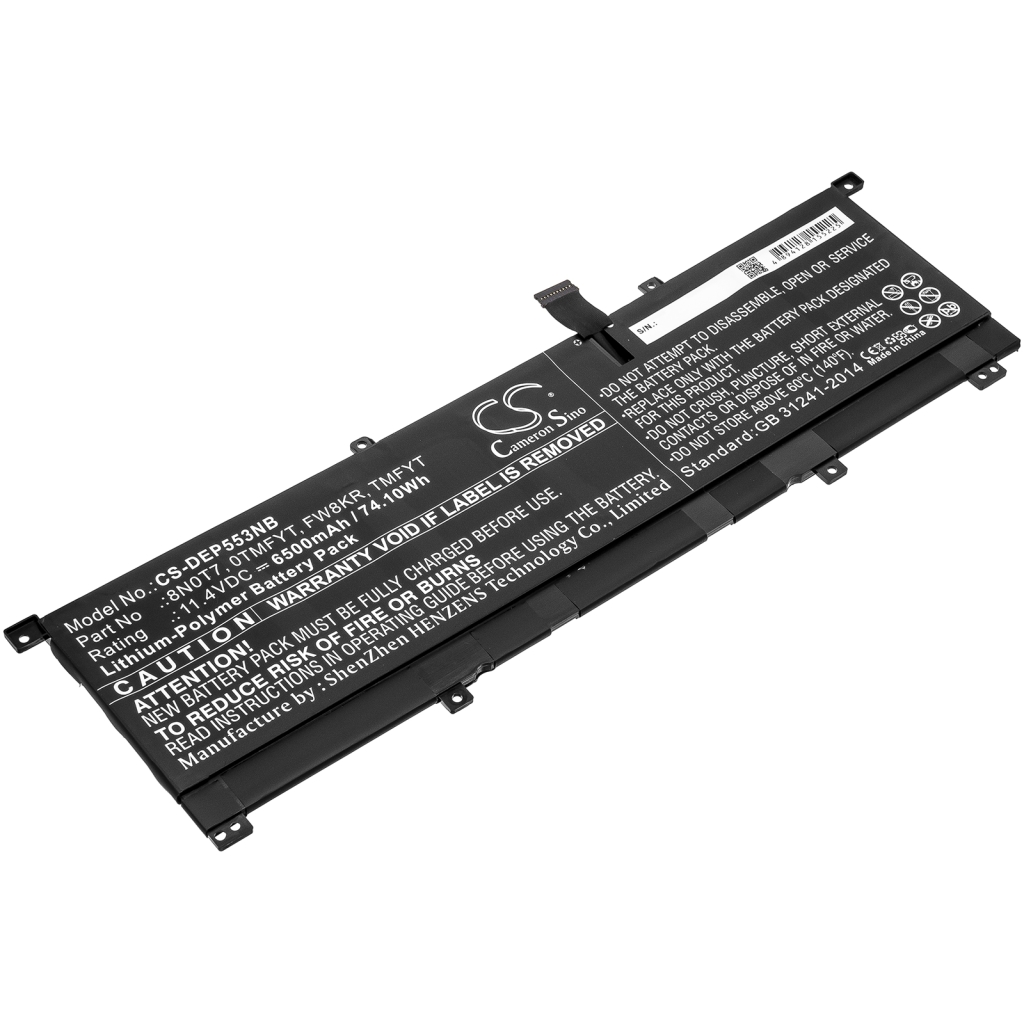 Batterie pour ordinateur portable DELL CS-DEP553NB