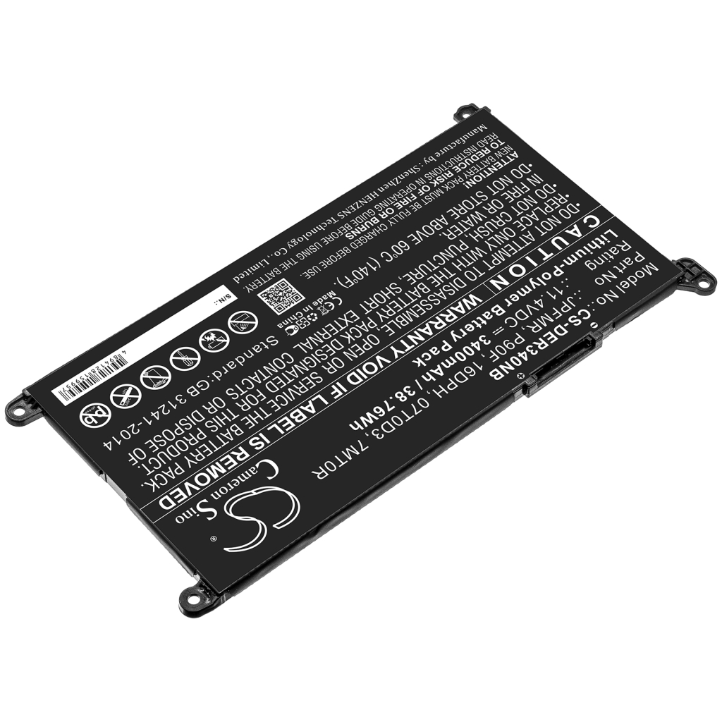 Batterie pour ordinateur portable DELL Inspiron 14-7472-D3721