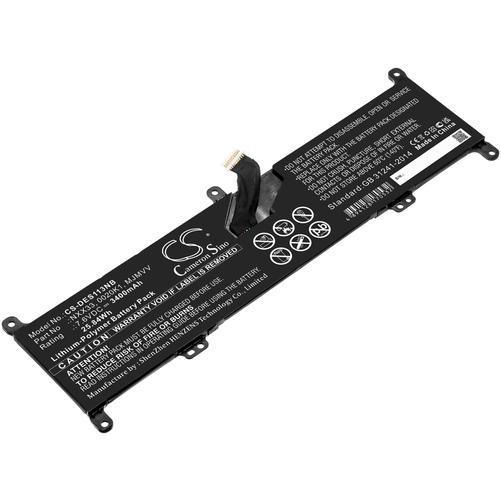 Batterie pour ordinateur portable DELL CS-DES113NB