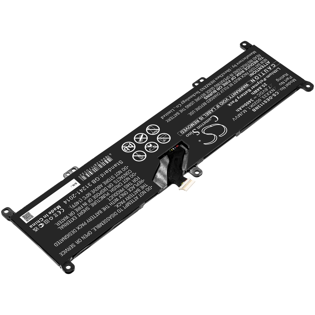 Batterie pour ordinateur portable DELL CS-DES113NB