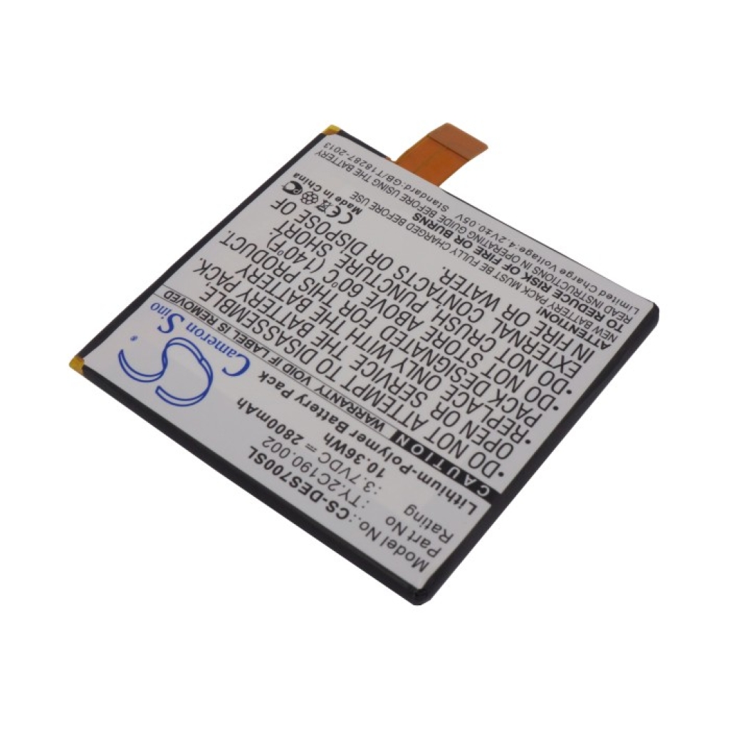 Compatible battery replacement for DELL TY.2C190.002