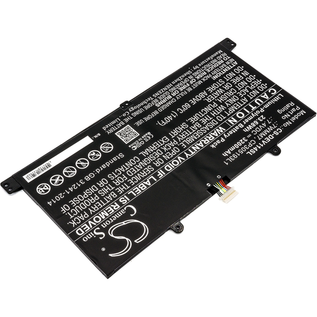 Tablette Batterie DELL CS-DEV114SL