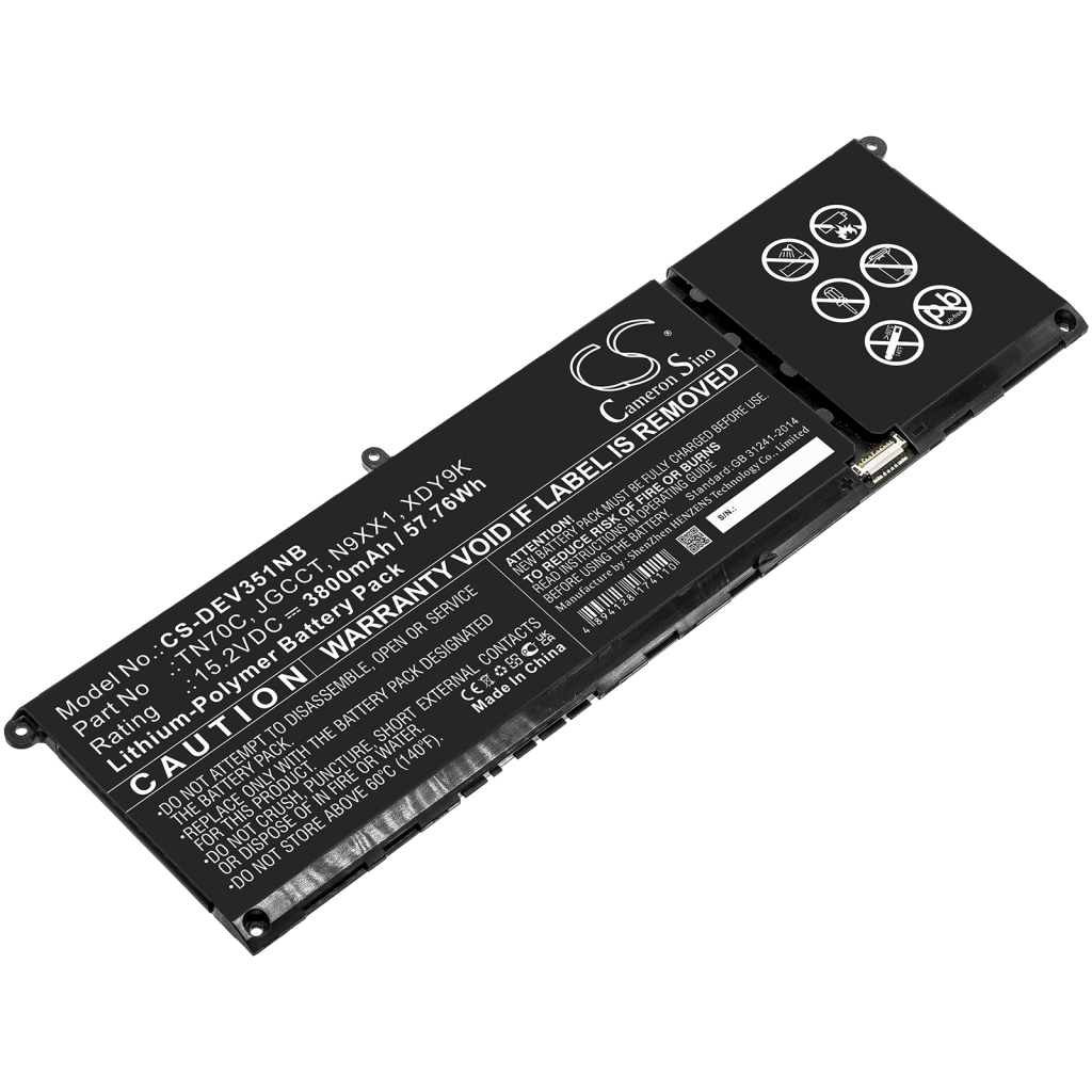 Batterie pour ordinateur portable DELL CS-DEV351NB