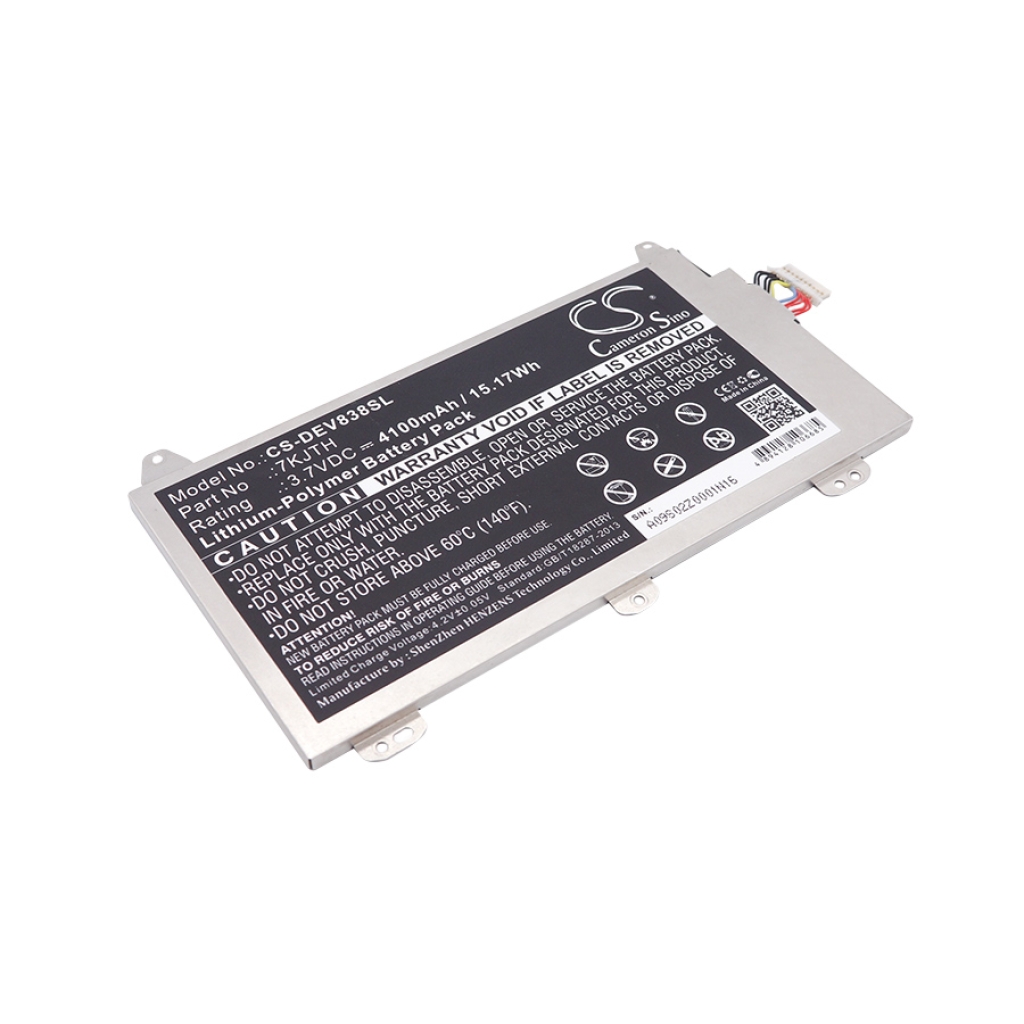 Compatible battery replacement for DELL 7KJTH