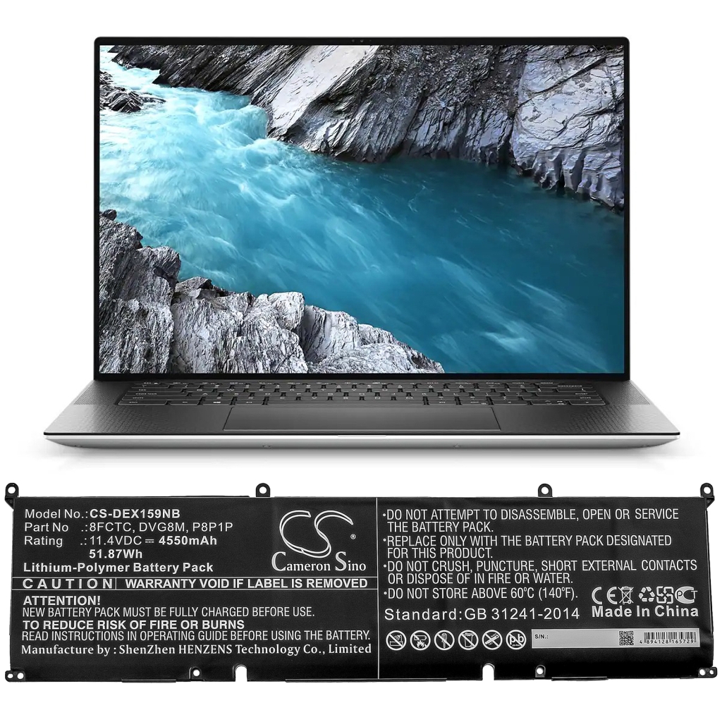 Batterie pour ordinateur portable DELL XPS 15 9500