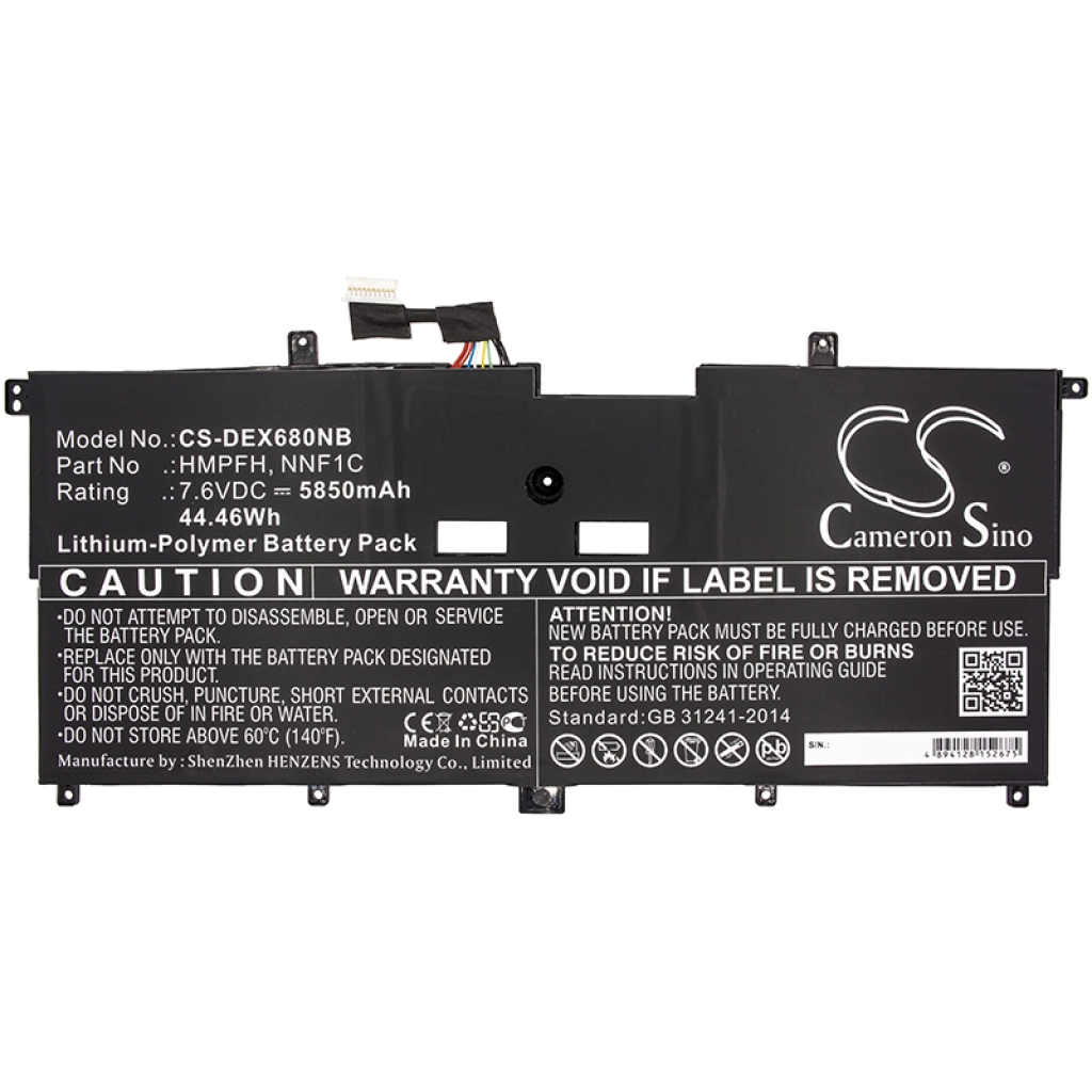 Batterie pour ordinateur portable DELL XPS 13 9365