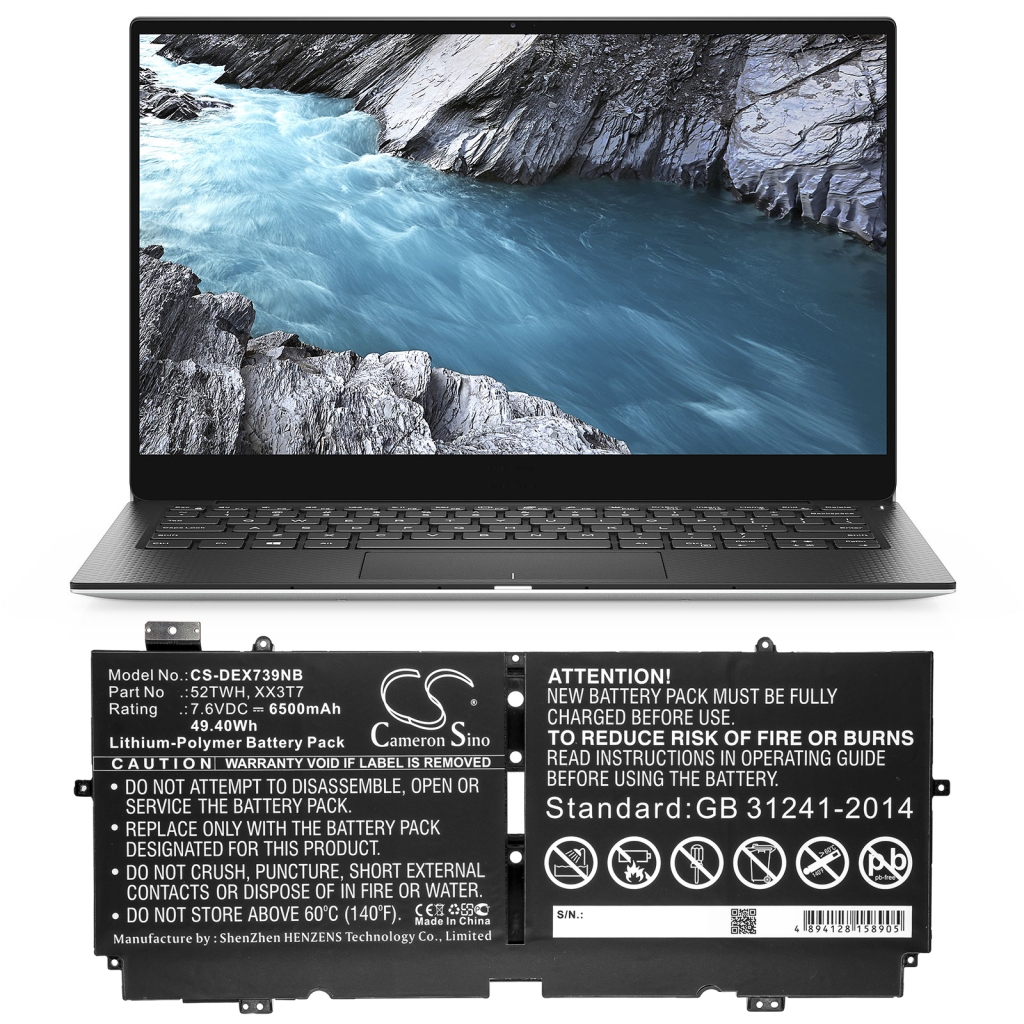 Batterie pour ordinateur portable DELL CS-DEX739NB