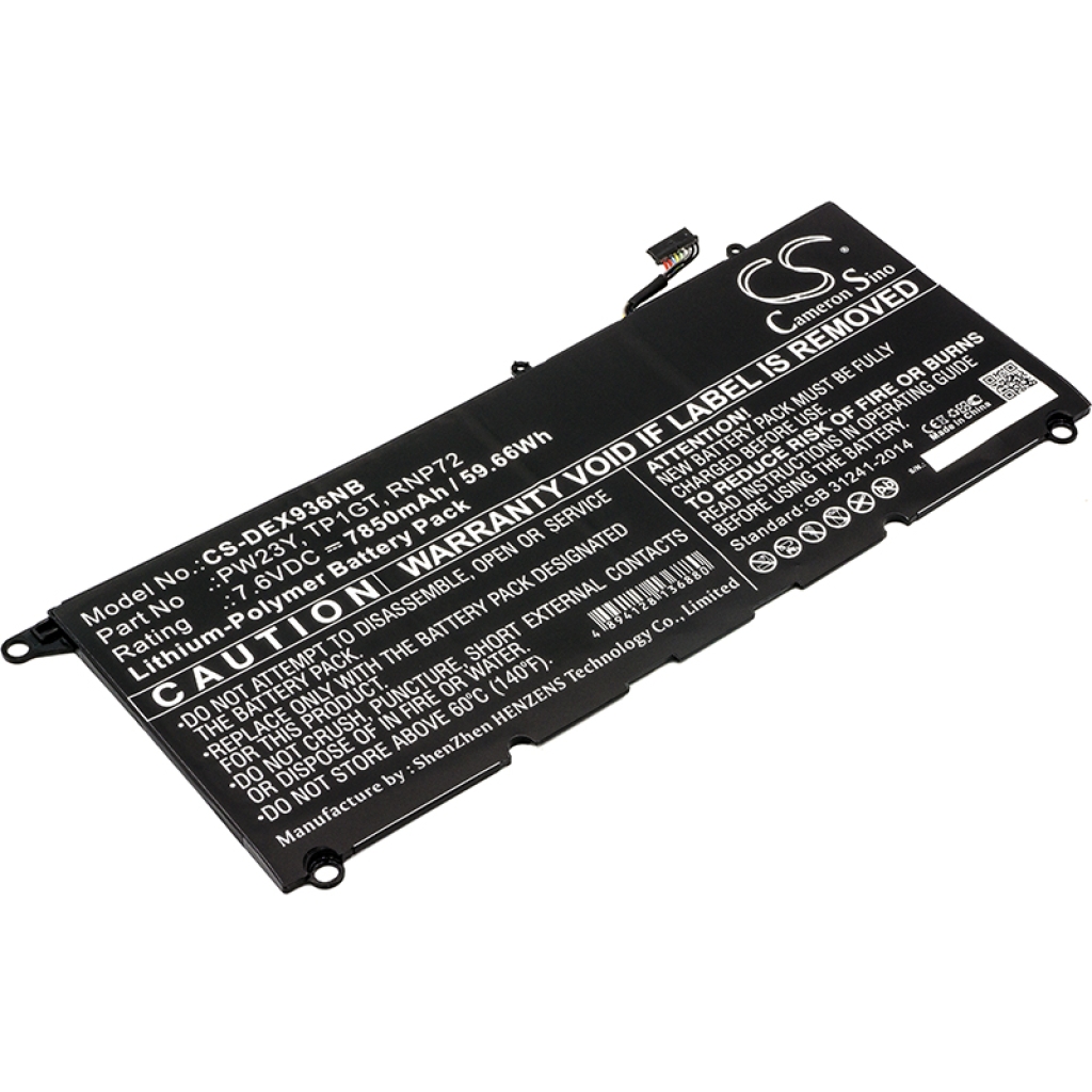 Batterie pour ordinateur portable DELL XPS 13 9360