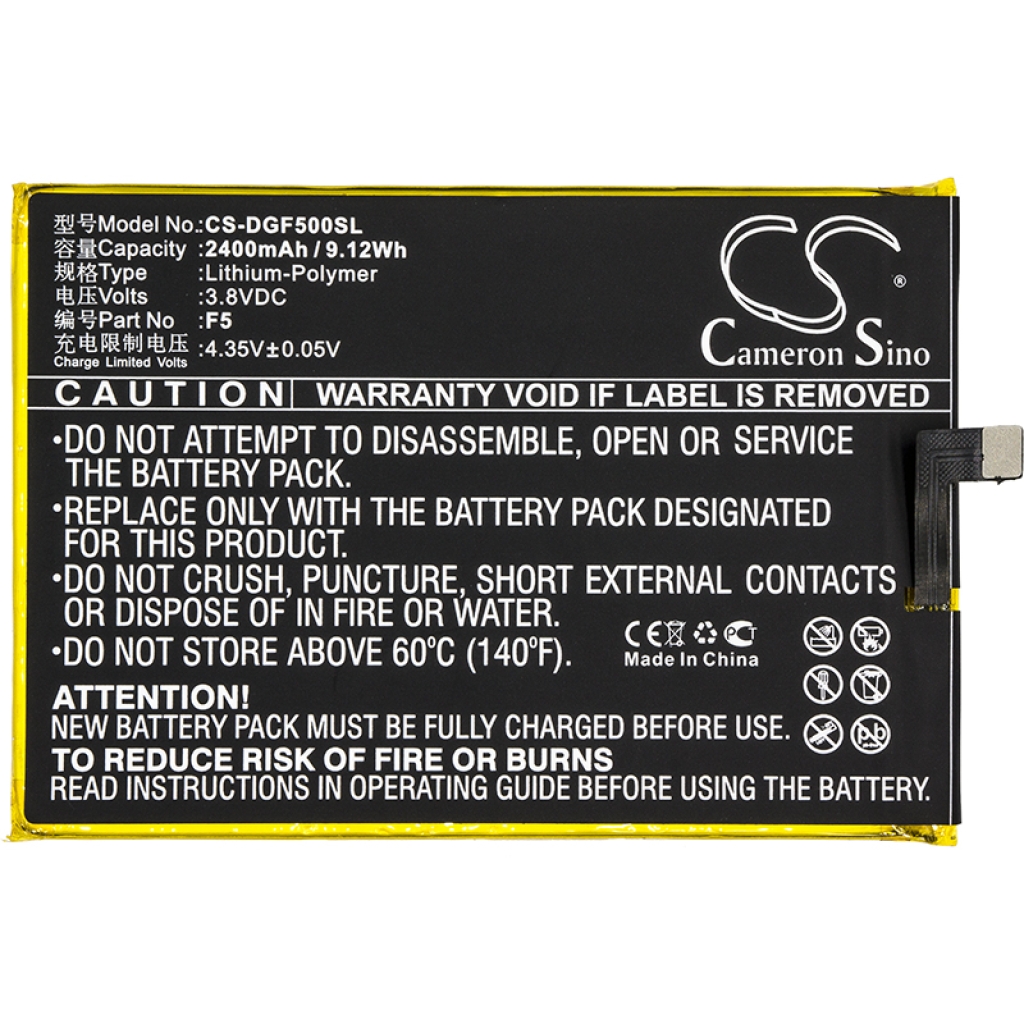 Compatible battery replacement for Doogee 